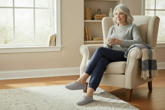 Light grey slippers