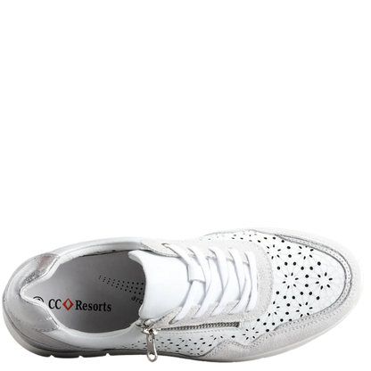 CC Resorts Caitlyn Women's Sneaker - White/Light Grey