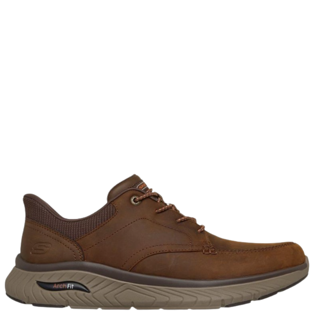 Skechers - Arch Fit Crosser Holden Men's Slip-ins - Dark Brown 205870