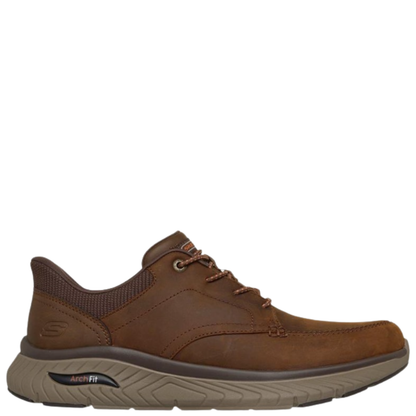 Skechers - Arch Fit Crosser Holden Men's Slip-ins - Dark Brown 205870