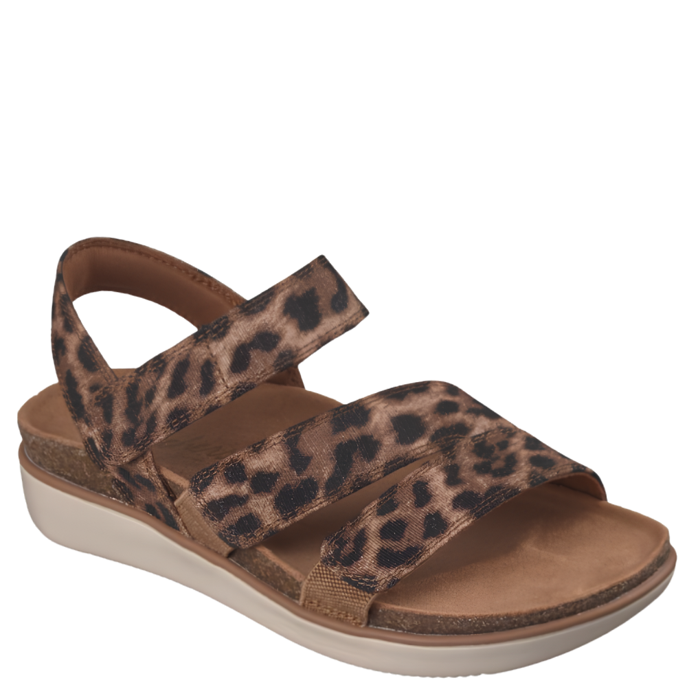 Skechers - Lifted Comfort Dreamy Eyes Women's Sandals 163255 - Leopard