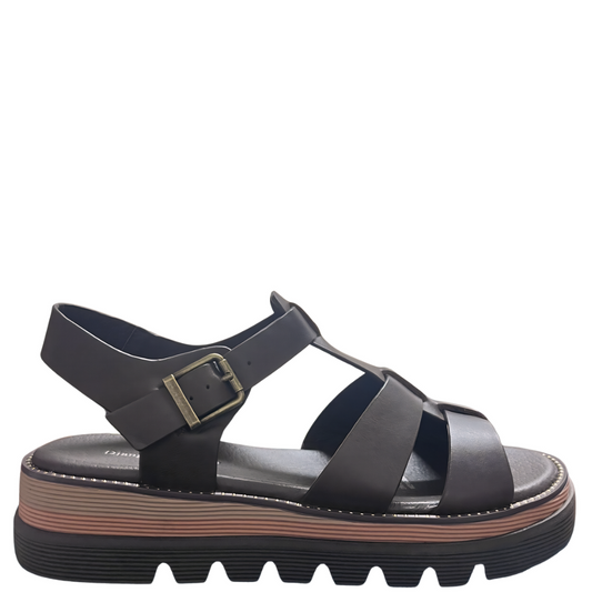 Django & Juliette Sylvera women's sandal in Chocolate