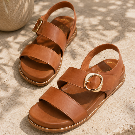 Silver Lining - Figtree Sandal - Tan