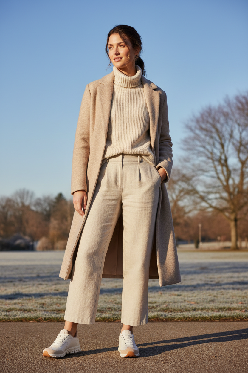 Skechers Glide-Step Heritage - Model in Sunny Winter Scene